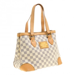 Pre Owned Louis Vuitton Damier Azur Canvas Hampstead PM Bag