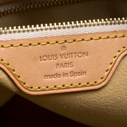 Pre Owned Louis Vuitton Damier Azur Canvas Hampstead PM Bag
