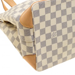Pre Owned Louis Vuitton Damier Azur Canvas Hampstead PM Bag