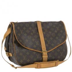 مملوكة مسبقًا Louis Vuitton Monogram Canvas Saumur 35