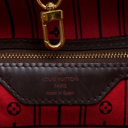Louis Vuitton Damier Ebene Canvas Neverfull MM Bag
