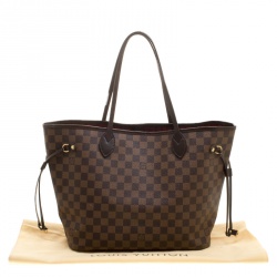 Louis Vuitton Damier Ebene Canvas Neverfull MM Bag
