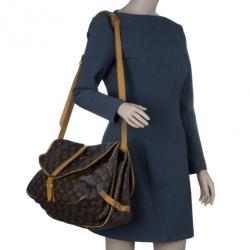مملوكة مسبقًا Louis Vuitton Monogram Canvas Saumur Messenger 35