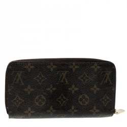 Pre Owned محفظة لوي فيتون زيبي كانفاس مونوغرامية