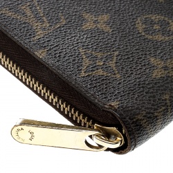 Pre Owned محفظة لوي فيتون زيبي كانفاس مونوغرامية