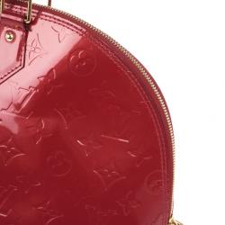 Pre Owned Louis Vuitton Red Monogram Vernis Alma