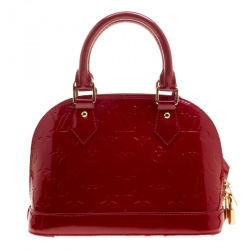 مملوكة مسبقًا حقيبة لوي فيتون ألما فيرنيه مونوغرامي عنابية BB