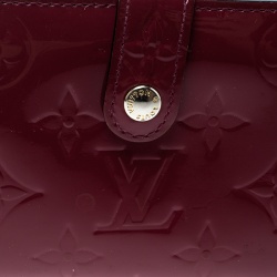 Pre Owned محفظة لوي فيتون فرنش فينواز بورت فويل فيرنيه مونوغرامية وردة هندية