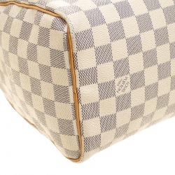 Pre Owned Louis Vuitton Damier Azur Canvas Speedy 25