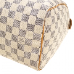 Pre Owned Louis Vuitton Damier Azur Canvas Speedy 25