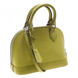Pre Owned Louis Vuitton Citron Epi Leather Alma BB Bag