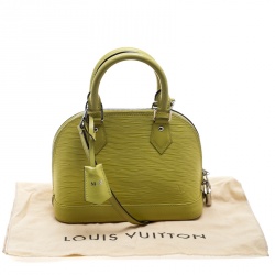 Pre Owned Louis Vuitton Citron Epi Leather Alma BB Bag