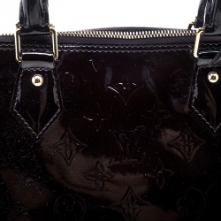 Pre Owned Louis Vuitton Amarante Monogram Vernis Alma GM Bag