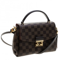 Pre Owned Louis Vuitton Damier Ebene Canvas Croisette Bag