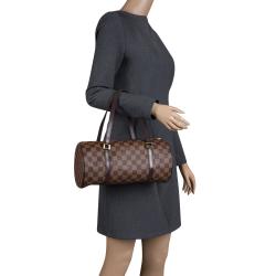 Pre Owned Louis Vuitton Damier Ebene Canvas Papillon 30 Bag & Accessory Pouch
