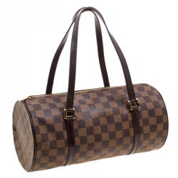 Pre Owned Louis Vuitton Damier Ebene Canvas Papillon 30 Bag & Accessory Pouch