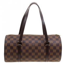 Pre Owned Louis Vuitton Damier Ebene Canvas Papillon 30 Bag & Accessory Pouch