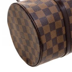 Pre Owned Louis Vuitton Damier Ebene Canvas Papillon 30 Bag & Accessory Pouch