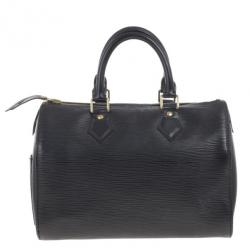 مملوكة مسبقًا Louis Vuitton Black Epi Speedy 25 Bag