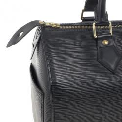 مملوكة مسبقًا Louis Vuitton Black Epi Speedy 25 Bag