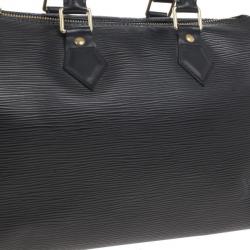 مملوكة مسبقًا Louis Vuitton Black Epi Speedy 25 Bag