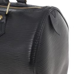 مملوكة مسبقًا Louis Vuitton Black Epi Speedy 25 Bag