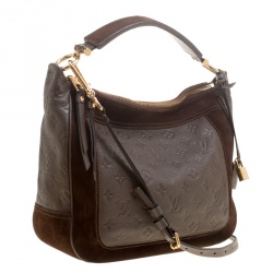 Pre Owned Louis Vuitton Ombree Monogram Empreinte Leather Audacieuse PM Bag