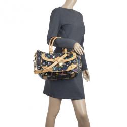 Pre Owned Louis Vuitton Black Multicolore Canvas Rita