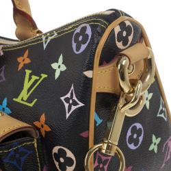 Pre Owned Louis Vuitton Black Multicolore Canvas Rita