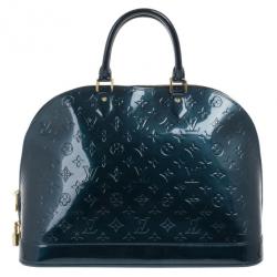 مملوكة مسبقًا Louis Vuitton Green Monogram Vernis Alma GM