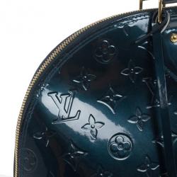 مملوكة مسبقًا Louis Vuitton Green Monogram Vernis Alma GM