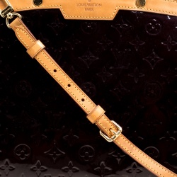 Pre Owned Louis Vuitton Amarante Monogram Vernis Brea GM Bag