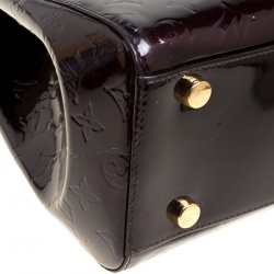 Pre Owned Louis Vuitton Amarante Monogram Vernis Brea GM Bag