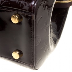 Pre Owned Louis Vuitton Amarante Monogram Vernis Brea GM Bag