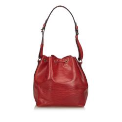 Pre Owned Louis Vuitton Red Epi Leather Noe Bag