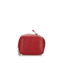 Pre Owned Louis Vuitton Red Epi Leather Noe Bag