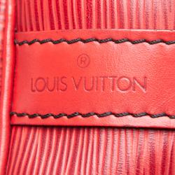 Pre Owned Louis Vuitton Red Epi Leather Noe Bag