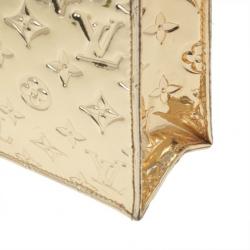 مملوكة مسبقًا Louis Vuitton Limited Edition Gold Monogram Miroir Sac Plat