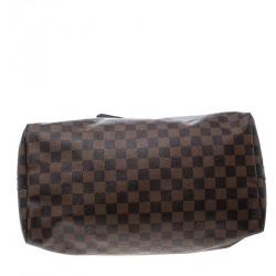 Pre Owned Louis Vuitton Damier Ebene Canvas Speedy Bandouliere 35