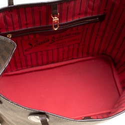 Louis Vuitton Damier Ebene Canvas Neverfull MM Bag