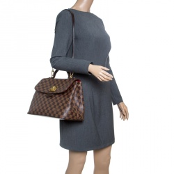 Pre Owned Louis Vuitton Damier Ebene Canvas Bergamo MM Bag