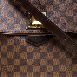 Pre Owned Louis Vuitton Damier Ebene Canvas Bergamo MM Bag