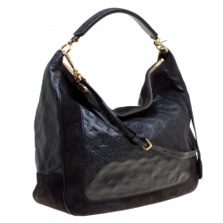 Pre Owned حقيبة لوي فيتون اوداسيوز جلد امبرانت مونوغرامية سوداء GM