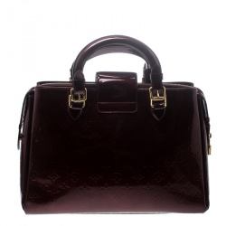 Pre Owned Louis Vuitton Pomme D’amour Monogram Vernis Melrose Avenue Bag