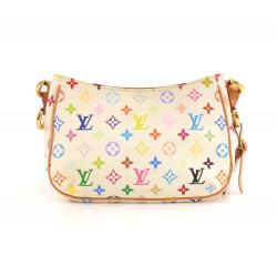 مملوكة مسبقًا Louis Vuitton White Monogram Multicolore Lodge PM Bag