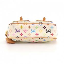 مملوكة مسبقًا Louis Vuitton White Monogram Multicolore Lodge PM Bag