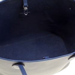 Pre Owned Louis Vuitton Blue Marine Epi Leather Neverfull MM Bag