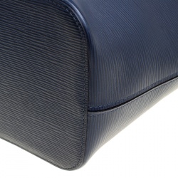 Pre Owned Louis Vuitton Blue Marine Epi Leather Neverfull MM Bag