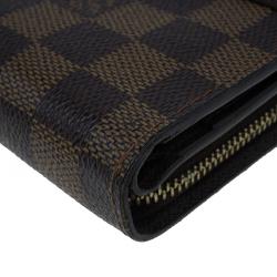 مملوكة مسبقًا محفظة لوي فيتون كانفاس داميير أيبين بسحاب