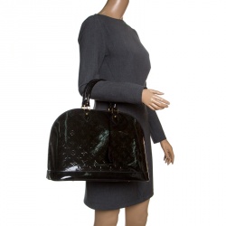 مملوكة مسبقًا Louis Vuitton Vert Bronze Monogram Vernis Alma GM Bag